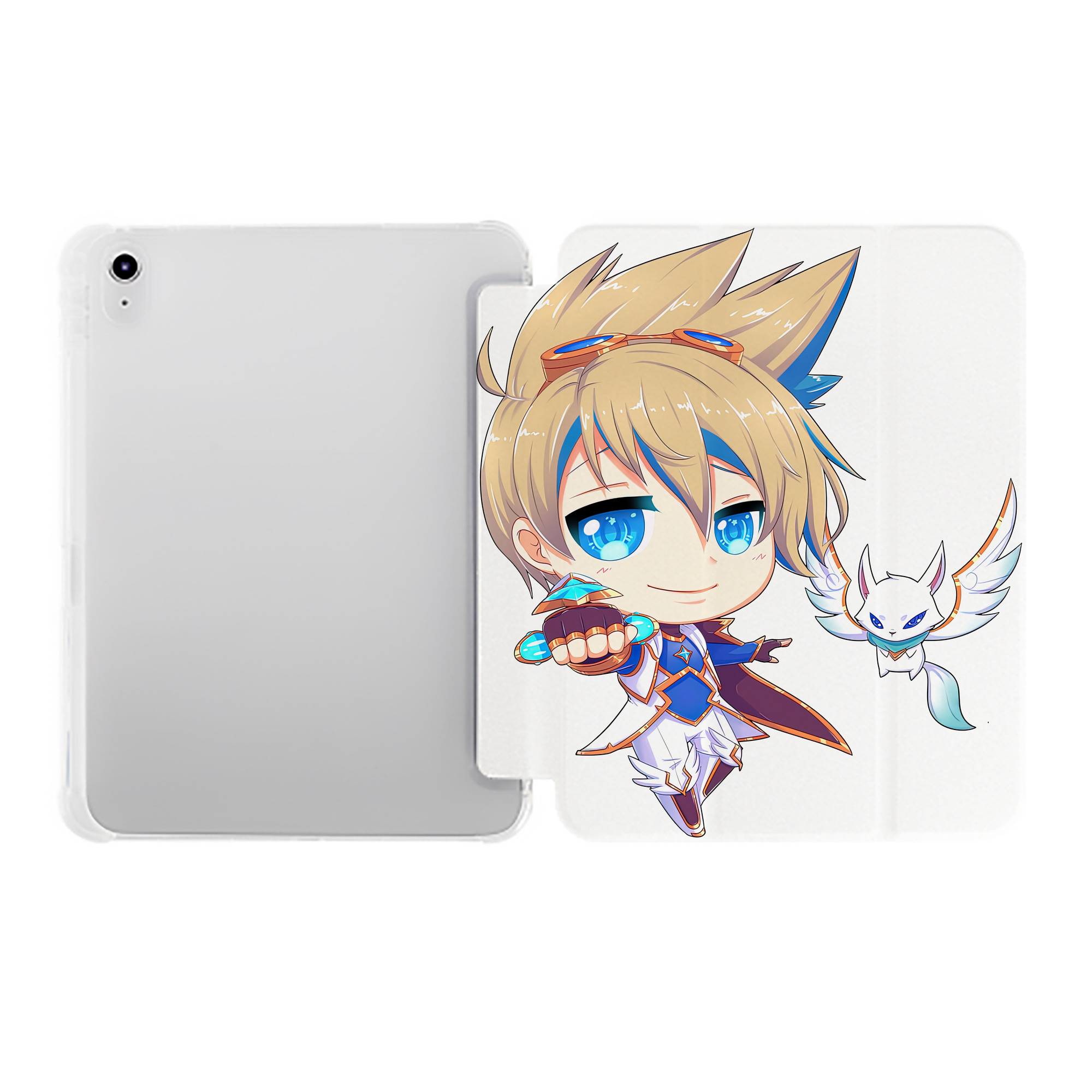 （画像用） リーグ・オブ・レジェンド League of Legends LOL IPad ケース ペン収納付き 三つ折りスタンド PUレザー×シリコン 対応機種9.5/10.5/10.9インチ
